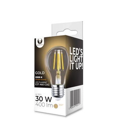 LED Filament spuldze E27 A60 4W 230V 2200K 400lm COG gold. цена и информация | Лампочки | 220.lv