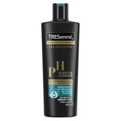 Attīrošs šampūns taukainiem matiem Tresemme Purify & Hydrate Shampoo 400 ml cena un informācija | Šampūni | 220.lv