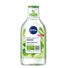 Мицеллярная вода Nivea Naturally Good (400 мл) цена и информация | Средства для очищения лица | 220.lv