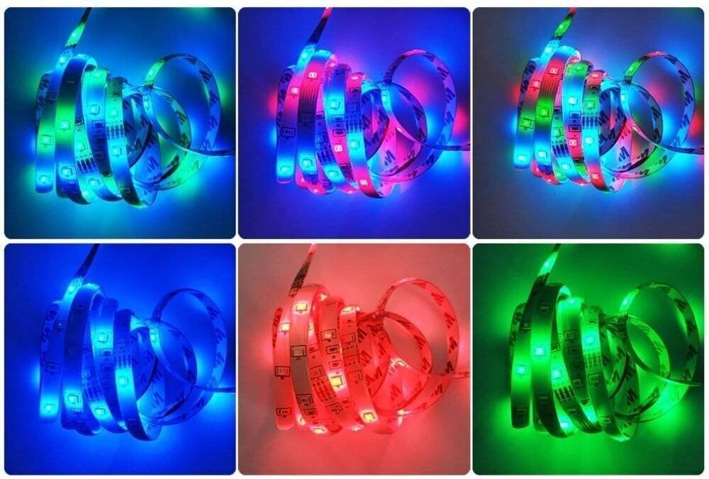 RGB LED lente ar pulti, 5 m cena un informācija | LED lentes | 220.lv