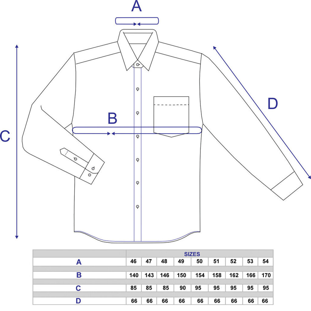 Vīriešu krekls NORDIC lieli izmēri, taisns siluets - Ar garām piedurknēm 4037L-51 cena un informācija | Vīriešu krekli | 220.lv