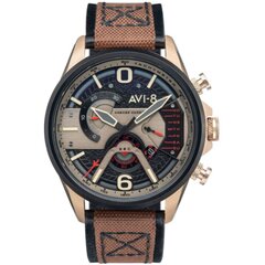 Мужские часы AVI-8 HAWKER HARRIER II Retrograde Chronograph AV-4056-06 цена и информация | Мужские часы | 220.lv