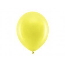 Радужные шары 30 см пастель, желтые (1 уп. / 100 шт.) цена и информация | Шары | 220.lv