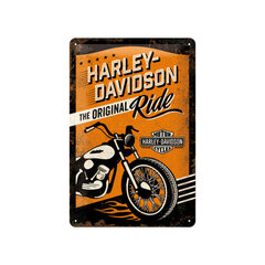 Металлическая пластина Harley-Davidson The Original Ride, 20 x 30 см цена и информация | Детали интерьера | 220.lv