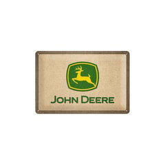 Metāla plāksne 20 x 30 cm, John Deere logotips cena un informācija | Interjera priekšmeti | 220.lv