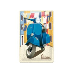 Metāla plāksne 20 x 30 cm, Vespa - Italian Laundry cena un informācija | Interjera priekšmeti | 220.lv