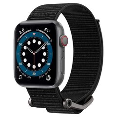 Aproce Spigen DuraPro FLEX, piemērota Apple Watch 4 / 5 / 6 / 7 / SE (42 / 44 / 45 mm), melna цена и информация | Аксессуары для смарт-часов и браслетов | 220.lv