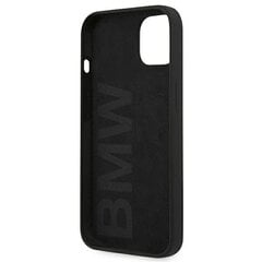 Case BMW BMHCP13SSILBK iPhone 13 mini 5.4 "black / black hardcase Silicone Signature cena un informācija | Telefonu vāciņi, maciņi | 220.lv