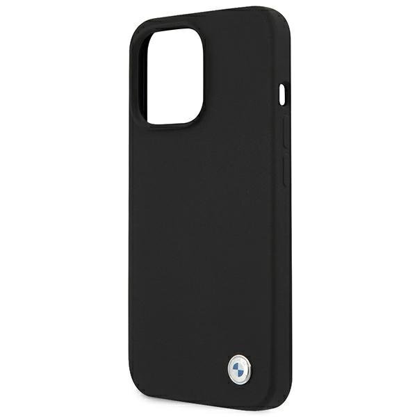 Case BMW BMHCP13XSILBK iPhone 13 Pro Max 6.7 "black / black hardcase Silicone Signature цена и информация | Telefonu vāciņi, maciņi | 220.lv