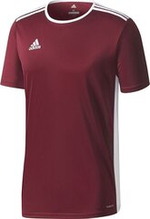 T-krekls bērniem Adidas Entrada 18 Jr CD8430, sarkans цена и информация | Рубашки для мальчиков | 220.lv