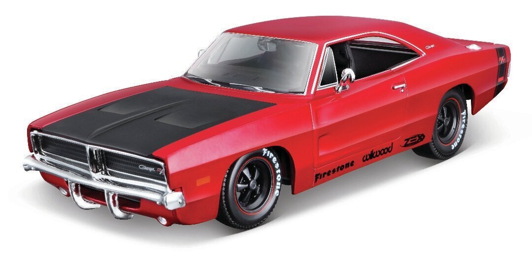 MAISTO DIE CAST 1:25 automašīnas modelis 1969 Dodge Charger R/T, dažādi, 32537 cena un informācija | Rotaļlietas zēniem | 220.lv