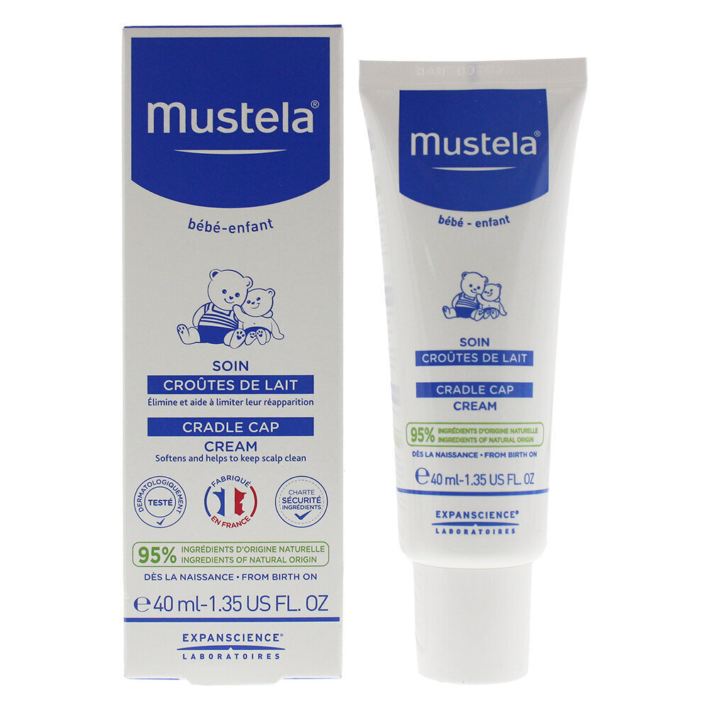 Bērnu krēms ar avokado Mustela Cradle Cap Cream 40 ml cena un informācija | Bērnu kosmētika, līdzekļi jaunajām māmiņām | 220.lv