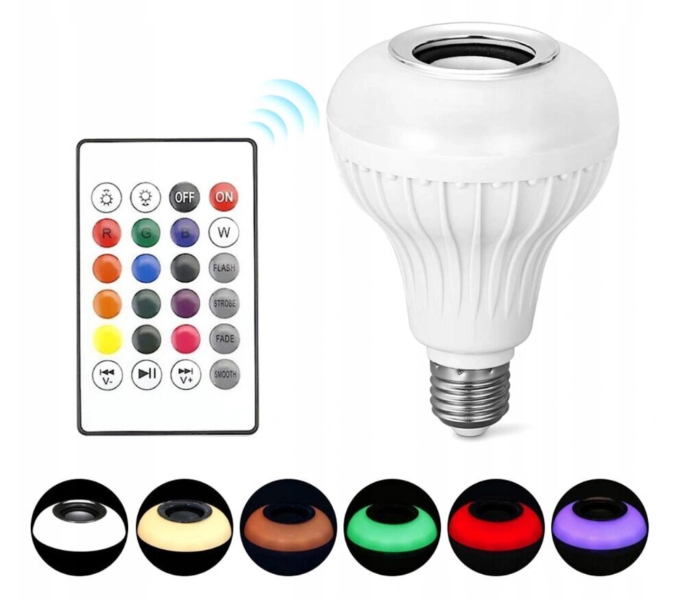 E27 LED RGB spuldze ar Bluetooth. цена и информация | Spuldzes | 220.lv