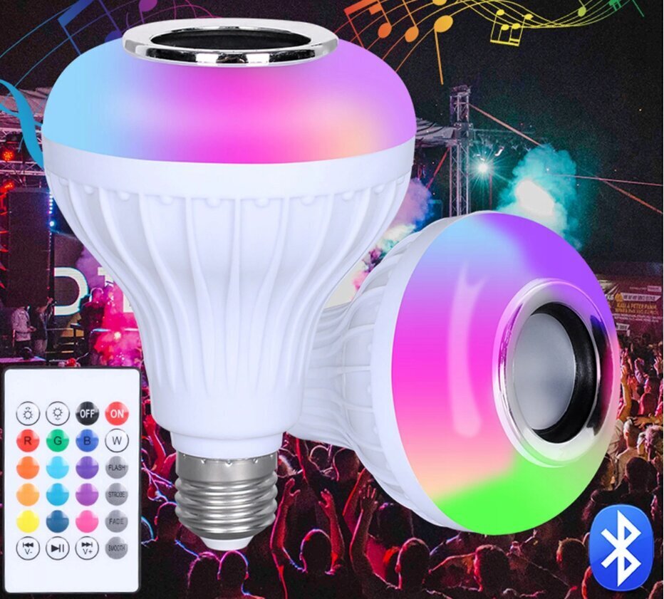 E27 LED RGB spuldze ar Bluetooth. цена и информация | Spuldzes | 220.lv