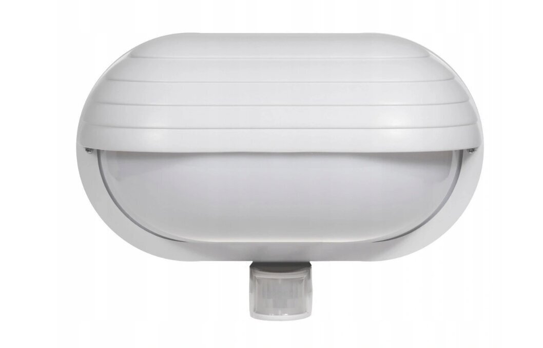 Maclean sienas gaismeklis, ar PIR sensoru, E27 maks. 60 W, 180 ° IP44 .Balts цена и информация | Āra apgaismojums | 220.lv