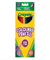 Krāsaini zīmuļi Crayola, 12 gab. cena un informācija | Modelēšanas un zīmēšanas piederumi | 220.lv