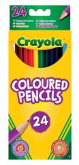 Krāsaini zīmuļi Crayola, 24 gab. cena un informācija | Modelēšanas un zīmēšanas piederumi | 220.lv
