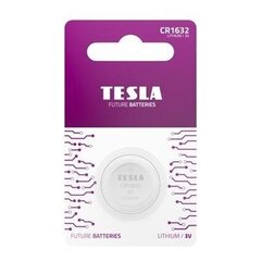 Baterija Tesla CR1632, litija, 137 mAh, 1 gab. cena un informācija | Baterijas | 220.lv