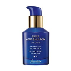 Увлажняющая эмульсия для лица Guerlain Super Aqua Emulsion Rich, 50 мл цена и информация | Сыворотки для лица, масла | 220.lv