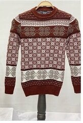 Vīriešu Ziemassvētku džemperis "Snowflake", bordo, H4044-45865 cena un informācija | Vīriešu džemperi | 220.lv