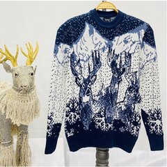 Vīriešu džemperis "Winter", tumši zils, H4217-45855 cena un informācija | Vīriešu džemperi | 220.lv