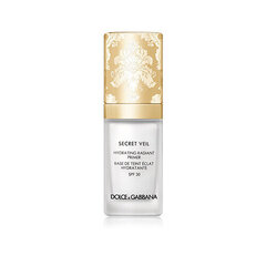 Mitrinošs tonālais krēms Dolce&Gabbana Secret Veil Hydrating Radiant Primer SPF 30, 30 ml cena un informācija | Grima bāzes, tonālie krēmi, pūderi | 220.lv