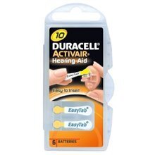 DURACELL HEARING 10 (A10) BLISTERA IEPAKOJUMĀ 6GB. cena un informācija | Baterijas | 220.lv