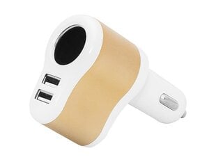 BLOW G21C AUTOMAŠĪNAS SPRIEGUMA ADAPTERS 2 LIGZDAS + 2 USB cena un informācija | Lādētāji un adapteri | 220.lv