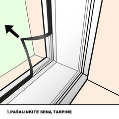 PVC logu un durvju poliuretāna putu bāzes blīvējums Q-LON + Freza, 25 m Balts cena un informācija | Jumta logi | 220.lv