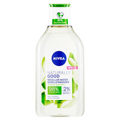 Nivea Naturally Good - Micellar water for all skin types 400ml цена и информация | Средства для очищения лица | 220.lv