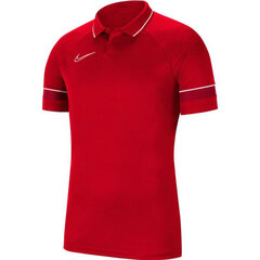 T-krekls vīriešiem Nike Polo Dry Academy 21 M CW6104 657, sarkans cena un informācija | Vīriešu T-krekli | 220.lv