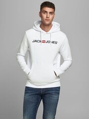 Džemperis vīriešiem Jack&Jones, balts цена и информация | Мужские толстовки | 220.lv