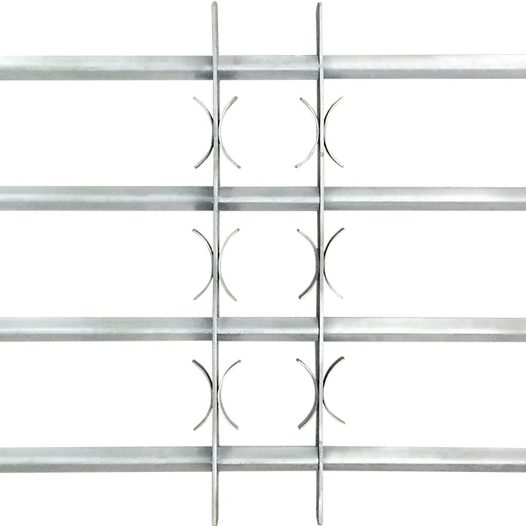 Regulējamas logu restes ar 4 šķērsstieņiem 1000-1500 mm cena un informācija | Žogi un piederumi | 220.lv