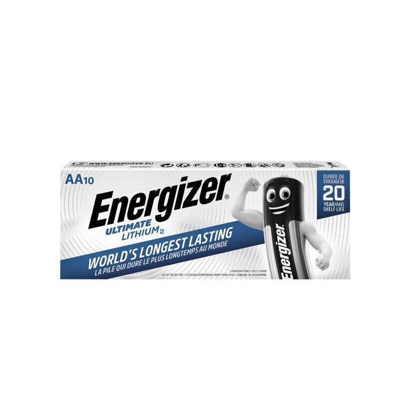 Energizer baterijas Ultimate Lithium AAA, 10 gab. cena un informācija | Baterijas | 220.lv