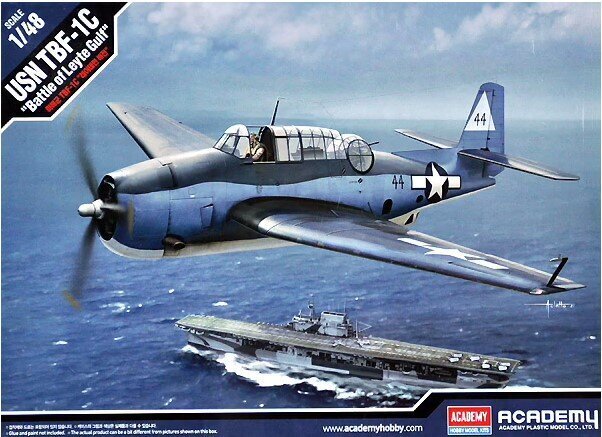 Līmējamais modelis Academy 12340 USN TBF-1C "Battle of Leyte Gulf" 1/48 цена и информация | Līmējamie modeļi | 220.lv