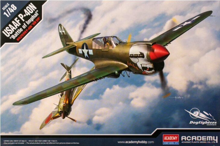 Līmējamais modelis Academy 12341 USAAF P-40N "Battle ofImphal" 1/48 cena un informācija | Līmējamie modeļi | 220.lv