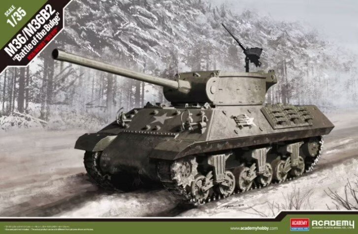 Līmējamais modelis Academy 13501 M36/M36B2 "Battle of the Bulge" 1/35 цена и информация | Līmējamie modeļi | 220.lv