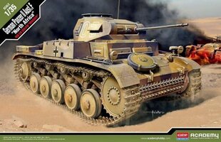 Склеиваемая модель Academy 13535 German Panzer II Ausf.F "North Africa" 1/35 цена и информация | Склеиваемые модели | 220.lv