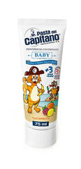 Bērnu zobu pasta Pasta del Capitano Baby +3 (no 3 gadiem)Tutti-frutti 75 ml cena un informācija | Pasta Del Capitano Smaržas, kosmētika | 220.lv