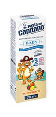 Bērnu zobu pasta Pasta del Capitano Baby +3 (no 3 gadiem)Tutti-frutti 75 ml cena un informācija | Zobu pastas, birstes | 220.lv