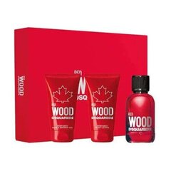 Dsquared² Red Wood - EDT 50 ml + shower gel 50 ml + body lotion 50 ml цена и информация | Женские духи Lovely Me, 50 мл | 220.lv