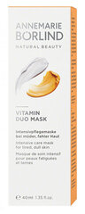 Sejas maska Annemarie Borlind Vitamin Duo Mask 40 ml cena un informācija | Sejas maskas, acu maskas | 220.lv