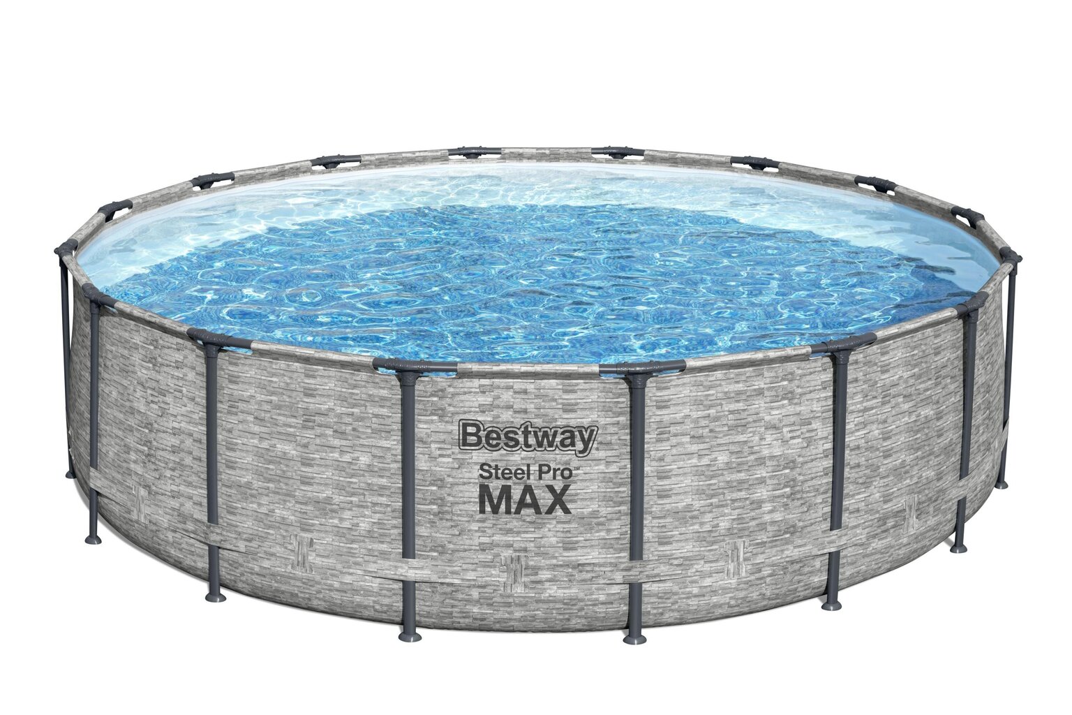 Karkasa baseins Bestway Steel Pro Max, 488x122 cm, ar filtru цена и информация | Baseini | 220.lv