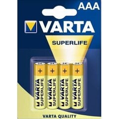 Baterijas Varta Superlife, AAA (LR03), 4 gab. cena un informācija | Baterijas | 220.lv