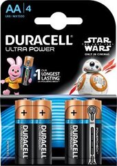 Duracell MX 1500 Turbo MAX AA (LR6) Blistera iepakojumā 4gb. cena un informācija | Baterijas | 220.lv