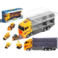 Игрушечный грузовик со стартовым оборудованием + строительная техника из металла цена и информация | Игрушки для мальчиков | 220.lv