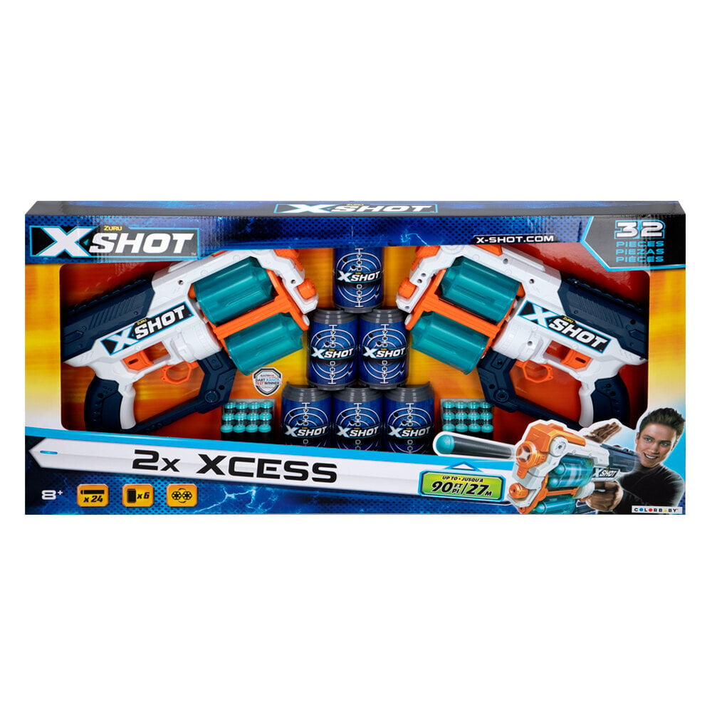 Rotaļu šauteņu komplekts Xshot 2 x XCESS, 36259 cena un informācija | Rotaļlietas zēniem | 220.lv
