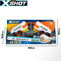 Набор игрушечного оружия Xshot 2xReflex 6, 36434 цена и информация | Конструктор автомобилей игрушки для мальчиков | 220.lv