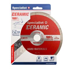 Dimanta disks Ceramic 180x8x25 цена и информация | Механические инструменты | 220.lv