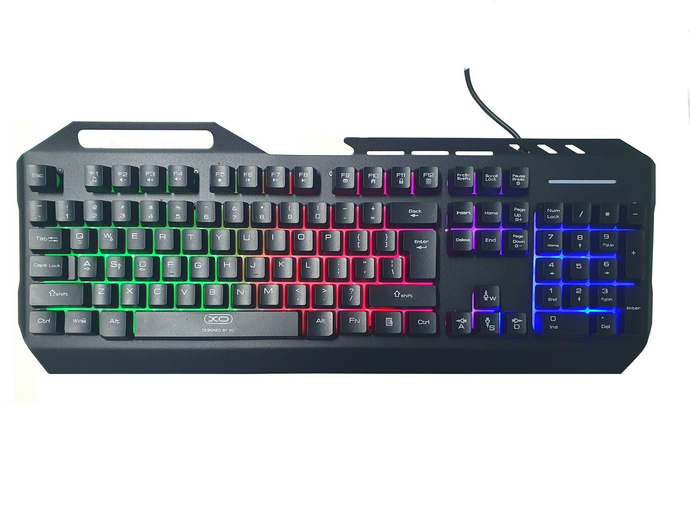 XO KB-01 metāla RGB spēļu tastatūra cena un informācija | Klaviatūras | 220.lv